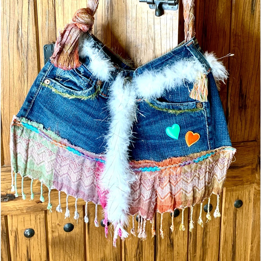 Boho style shoulder bag/purse/beach bag